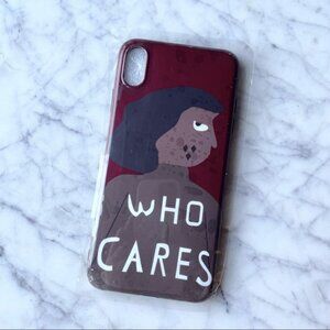 WHO CARES IPhone XS Max phone case NWOT